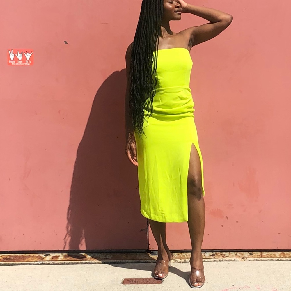 Cushine Neon Green Dress